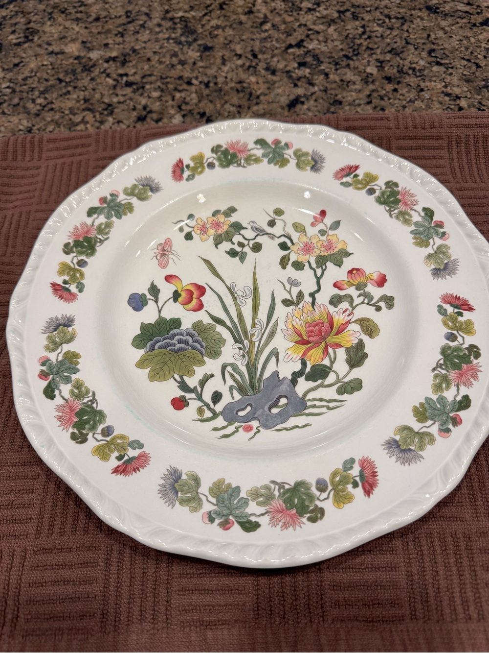 Adams China Country Meadow 10 Inch Dinner Plate
